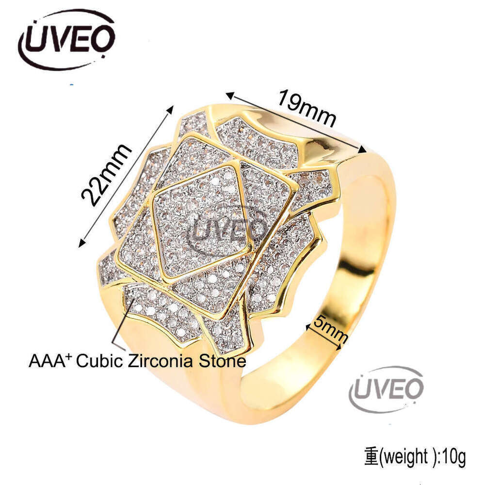 Luxury designer several ice out VVS Moissanite rings for men and women hip-hop rings with free shipping