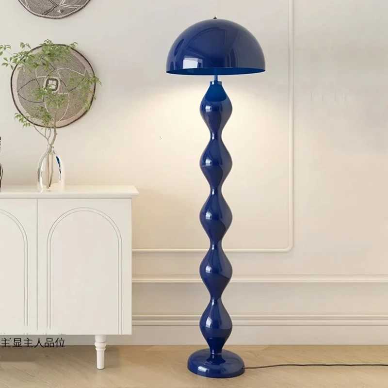 Black Iron Floor Lamp Mushroom Lamp Stand for Bedroom Bedside Sofa Corner Home Decoration Living Room Smooth Color Floor Light M251119