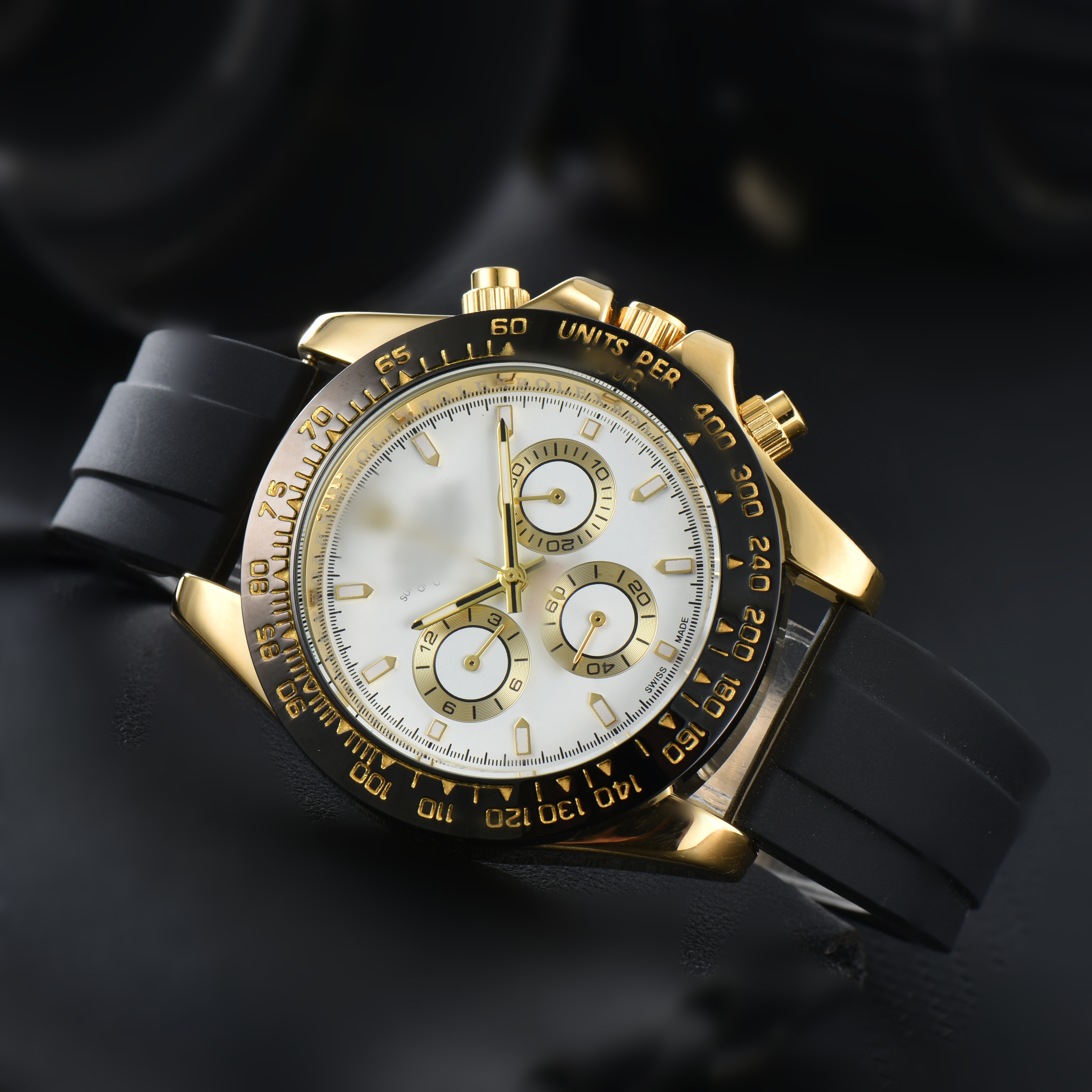 Mens DAYity TONASity Automatic quartz Movement watch multifunction Wristwatch Designers Men Watches Stainless Steel Strap Gold Wristwatches Montre de luxe #621