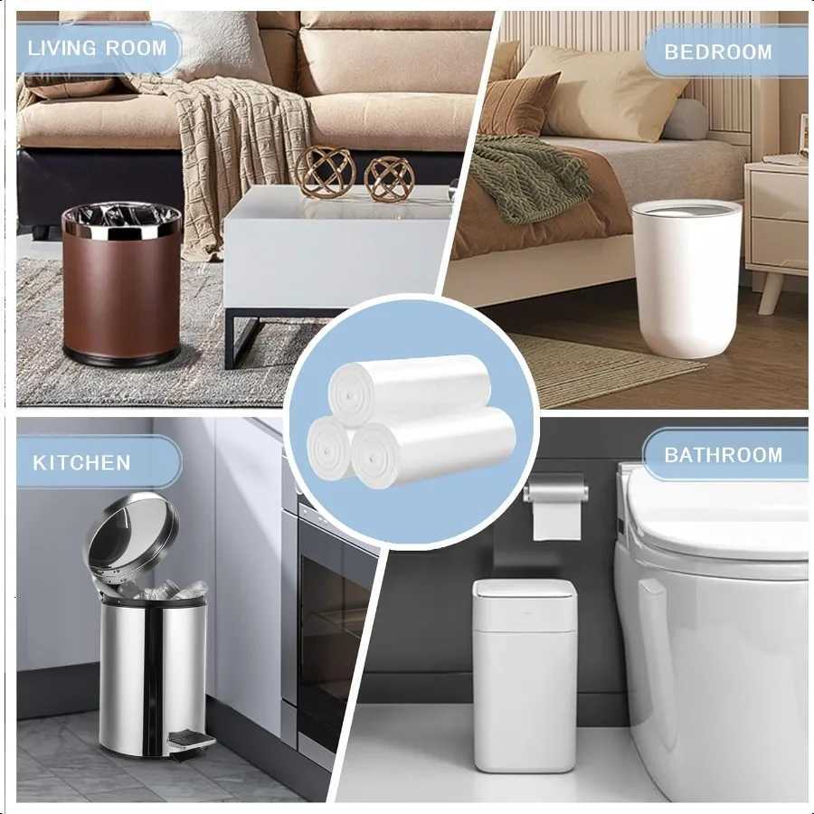 Small Trash Bags 4 Gallon 108 Count LeakageProof 4 Gallon Trash Bag Small Garbage Bags for Office Bedroom Bathroom Mini Trash B C251119