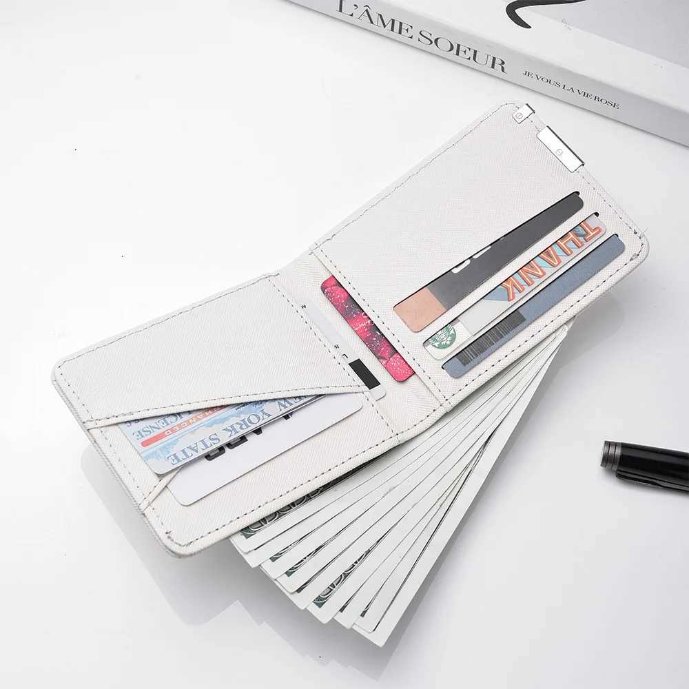 Mens Personalized PU Leather Wallet with Eagle Print Pattern Multi-Slot Short WalletT251119