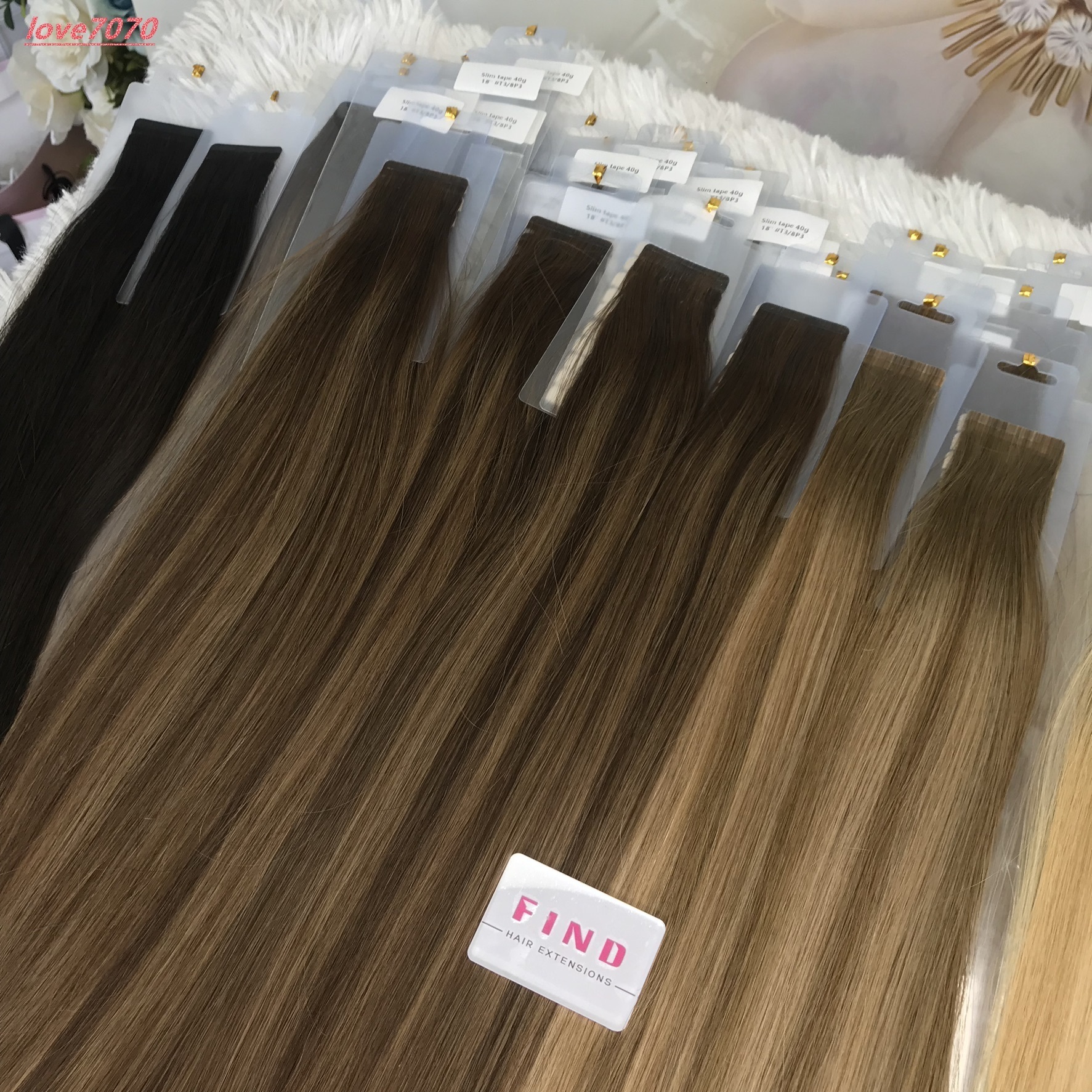 100 Remy Virgin Human Hair Straight Double Drawn Skin Pu Slim Hair Tape in Slim Pu Tape in Hair Invisible