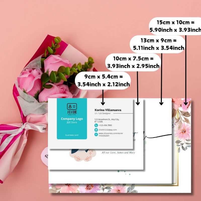 Custom Thank You Cards business card Full color double-sided printing Gift decoration card Personalized Wedding invitation G2511191