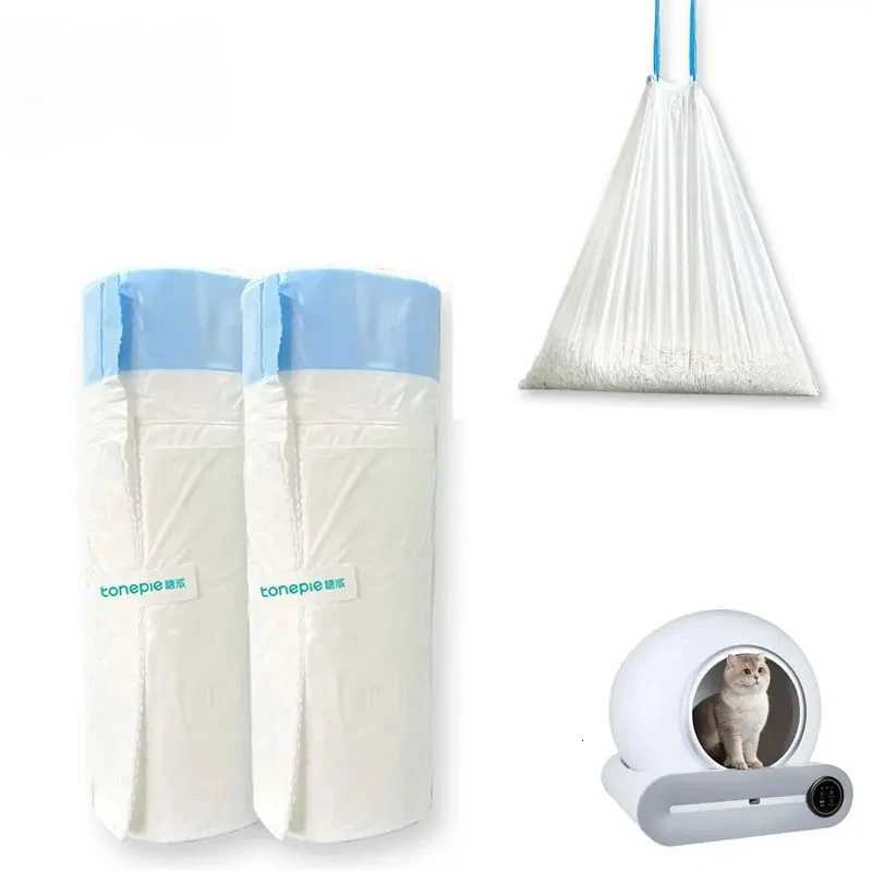 Pet Cat Sandbag Self-Cleaning Cat Litter Box Poop Bags Drawstring Closure for Tonepie Cat Toilet Pet Supplies Rolls Garbage Bag C251119
