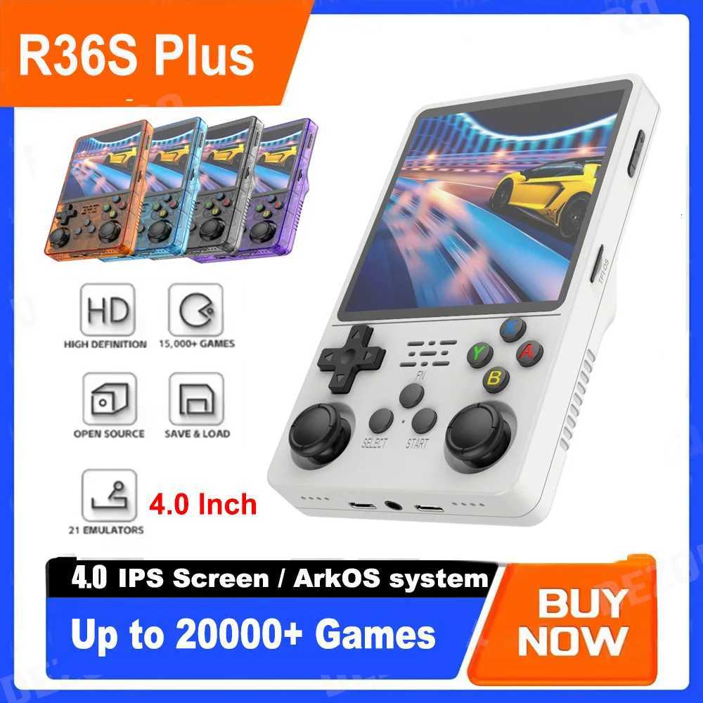 R36S Plus Handheld Game Console Emator 40 Inch IPS Sn Retro Portable Video Game Consola 128G R36 plus Gaming Player H251119