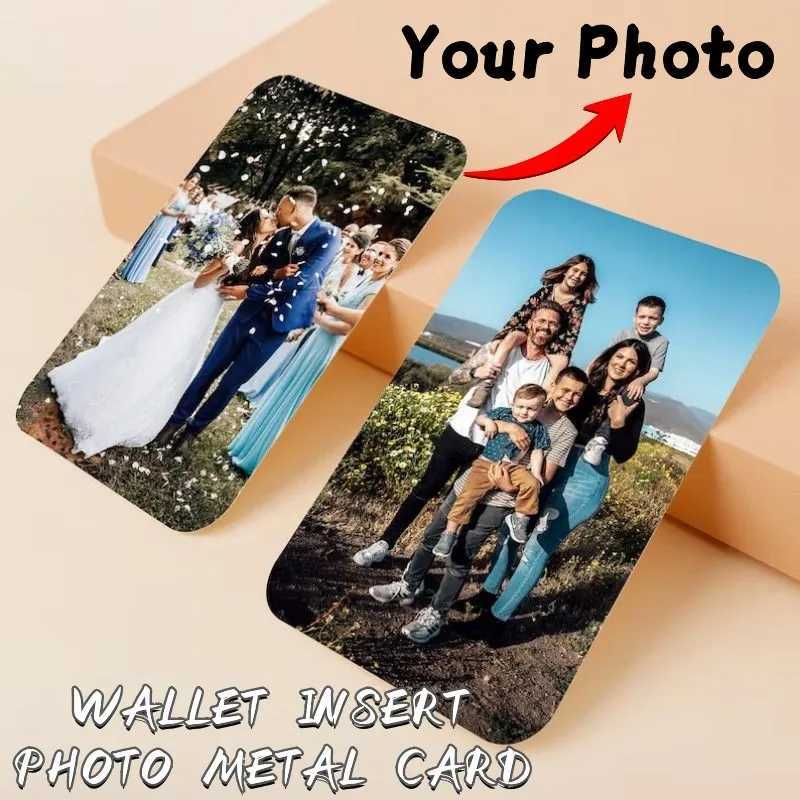 Customized Photo Wallet Card Text VIP Metal Card Personalized Aluminum Sheet Thin Design Picture Business Waterproof Card Gift G251119