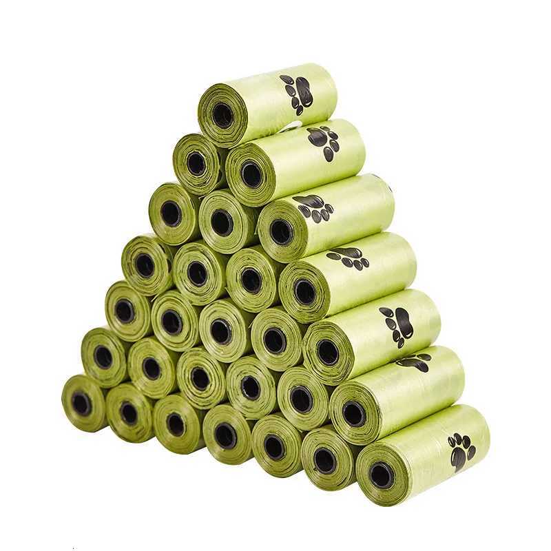Biodegradable Pet Waste Bags Thickened Portable Printed Dog Poop Bags Eco-friendly Outdoor Pet Poop Pickup Bags with Organizer C251119