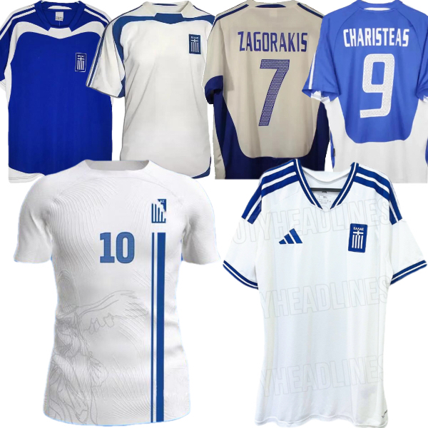 2024 2025 2026 Greece soccer jerseys 2004 Retro TSIMIKAS BAKASETAS MASOURAS PAVLIDIS Greece national team GIAKOUMAKIS ZAGORAKIS CHARISTEAS football shirts