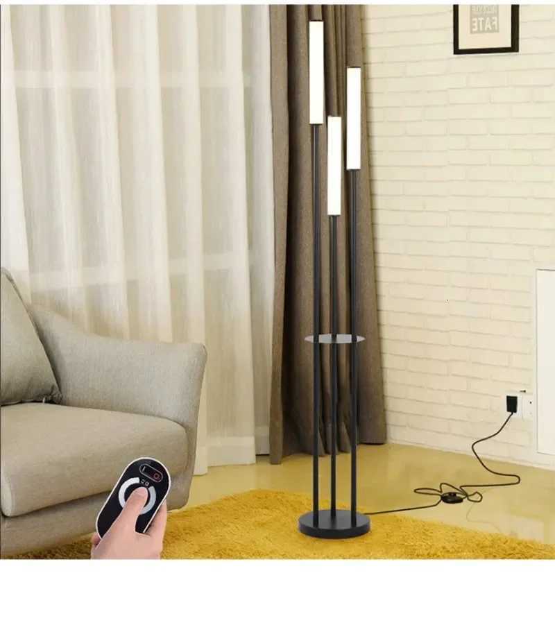 2025 Modern LED Shelf Floor Lamp Storage Standing Lighting Dimmable Floor Lamp Indoor with Remote Control for Home Decoration M251119