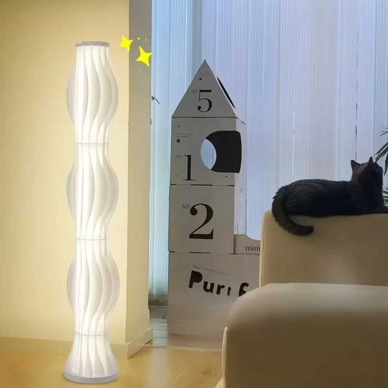 Nordic Cream Style Living Room Bedroom LED Grass Skirt Atmosphere Floor Light M251119