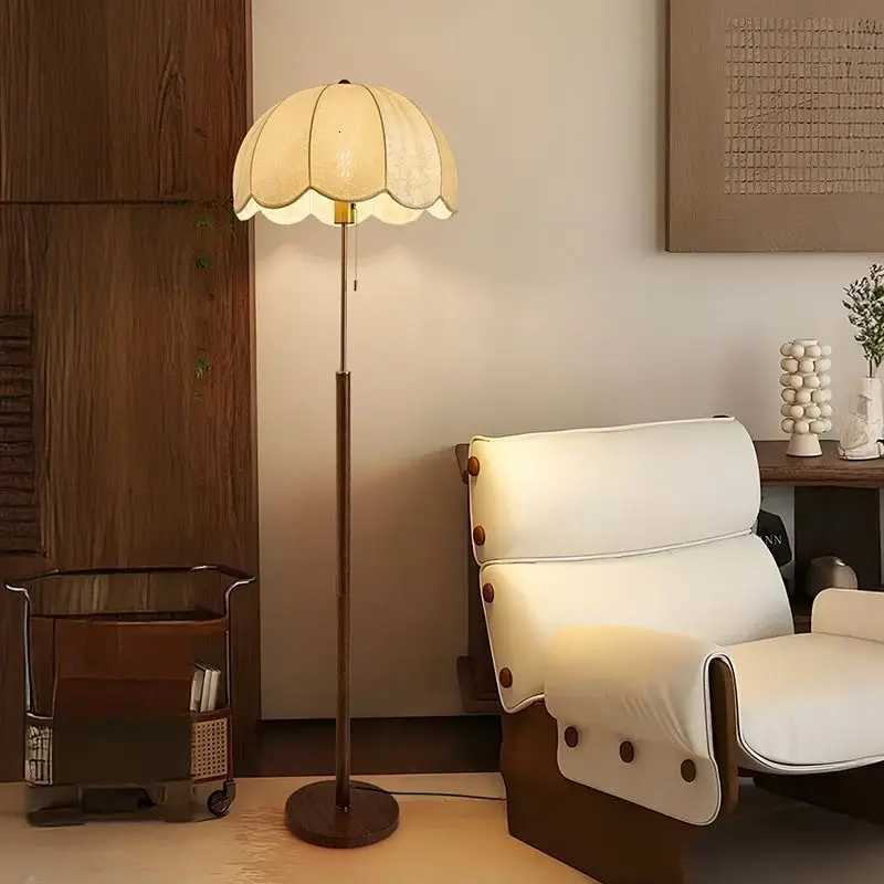 American Vintage Iron Led Floor Lamps Living Room Sofa Side Dimming Standing Lights Bedrooms Bedsides Homestay Cafe Corner Decor M251119