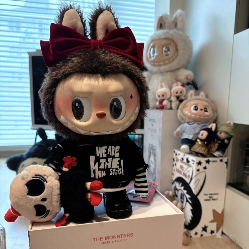 38Cm Labubu Limited Vinyl Series Valentine's Day Monsters Catch Me Plush Figure Toys