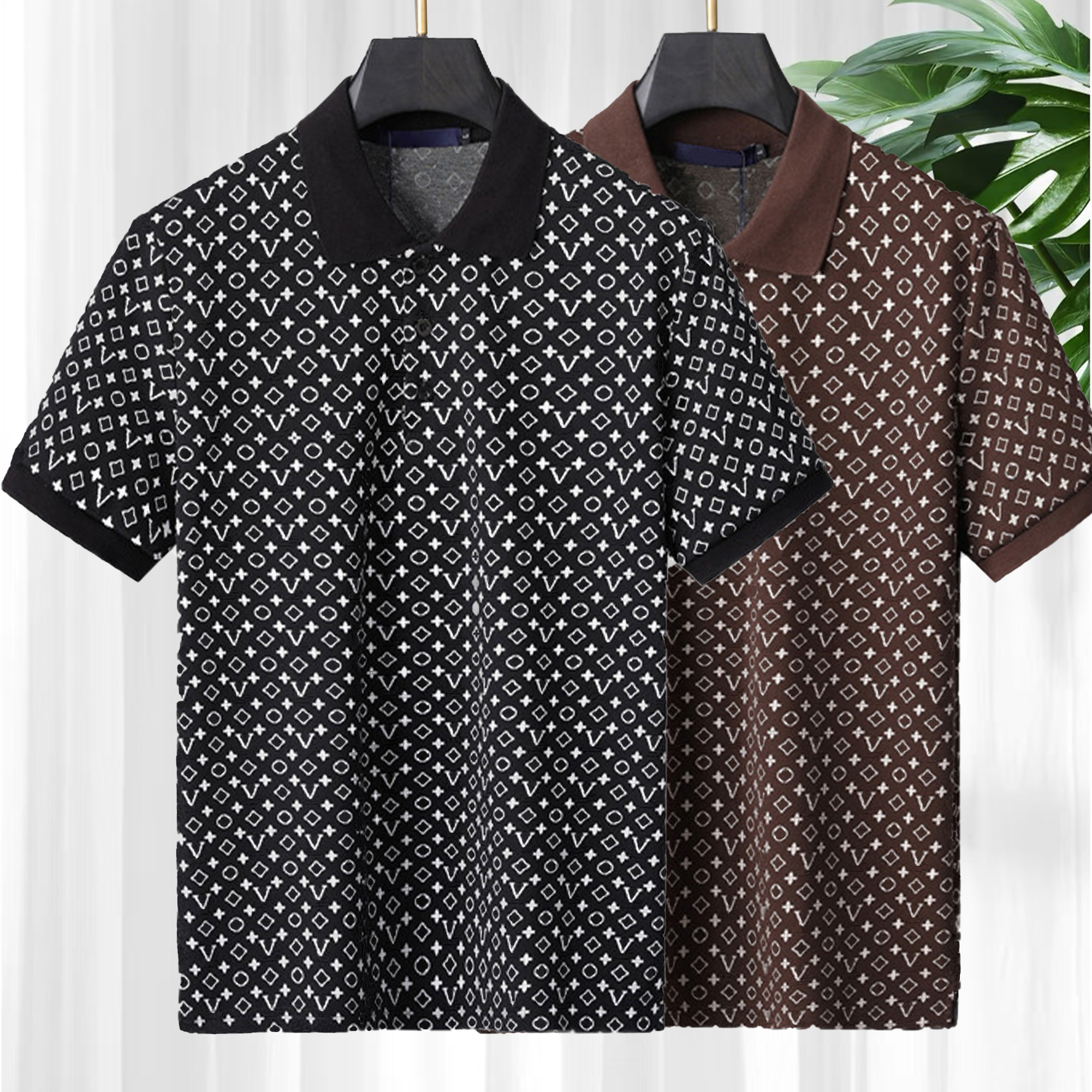 Designer polo shirt men's short sleeved high-quality streetwear hip-hop fashion t-shirt unisex short sleeved shirt top high street retro women's shirt