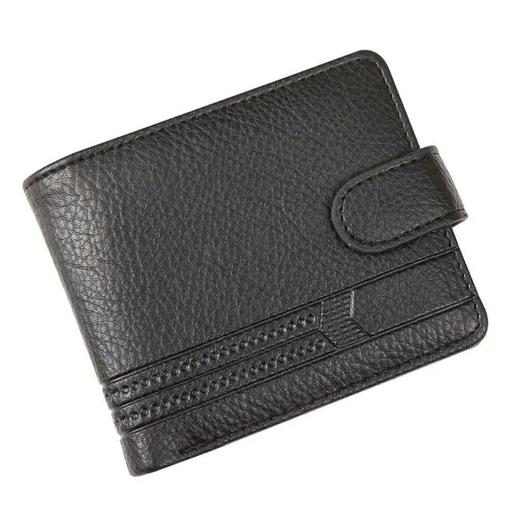 Men Wallets Leather Zipper Purse Man Slim Card Horders Quality Male Short Multi-card Wallet Coin Pocket PurseT251119