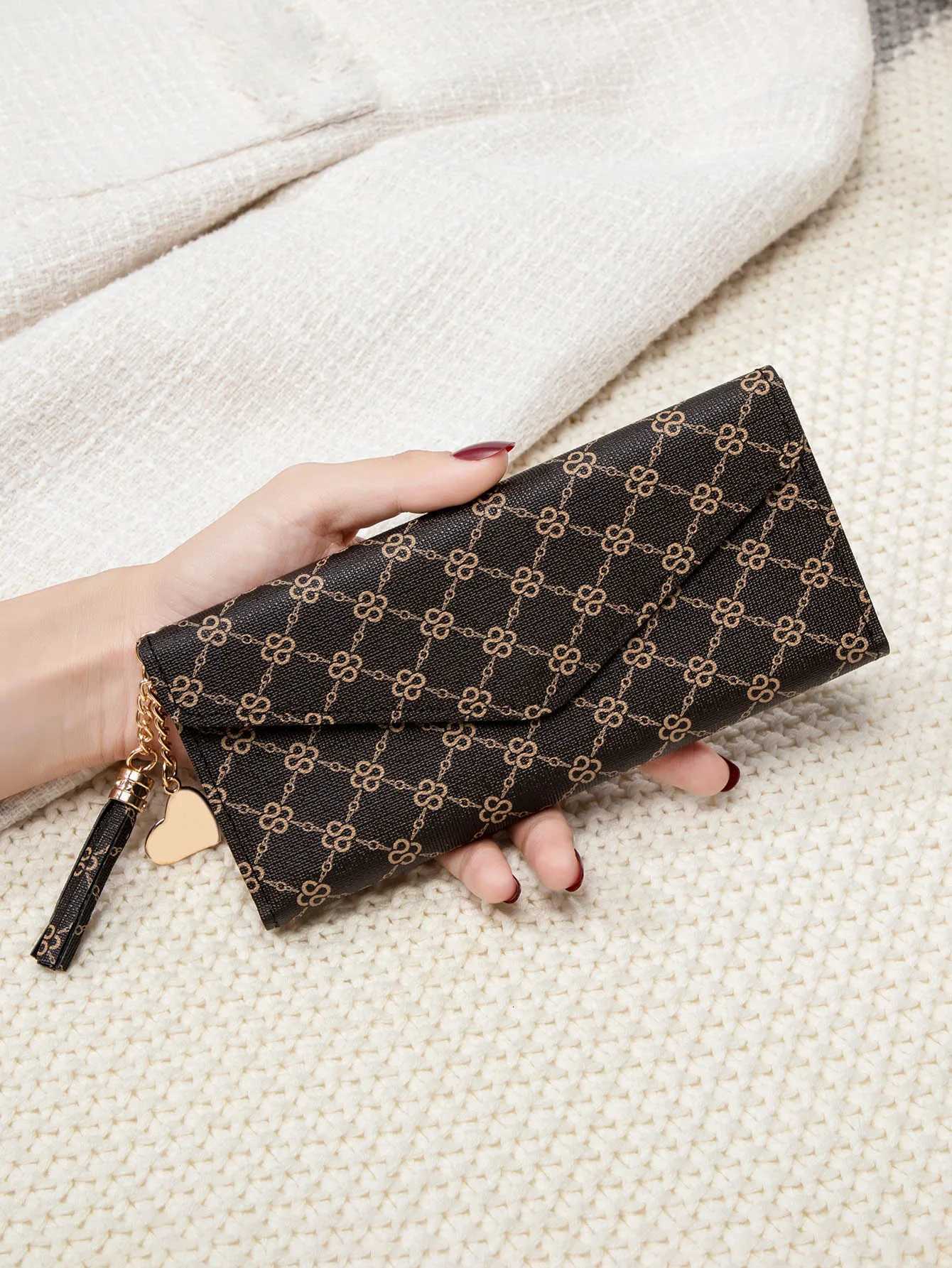 Ladies retro card holder wallet new print pu leather long wallet fashionable portable ultra-thin ladies clutch coin purseW251119