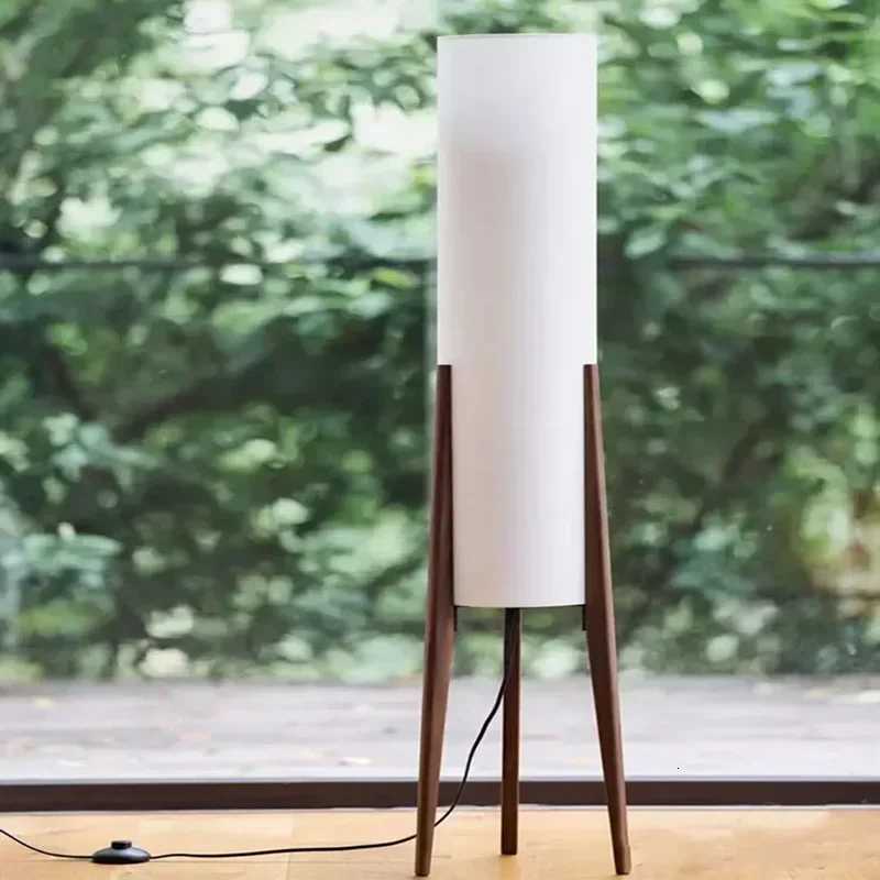 Zen Floor Lamp Japanes Style Light Fabric Shadelamp Minimalist Lamp for Living Room Tatami Wood Chair Lamp Bedroom Sofa Light M251119