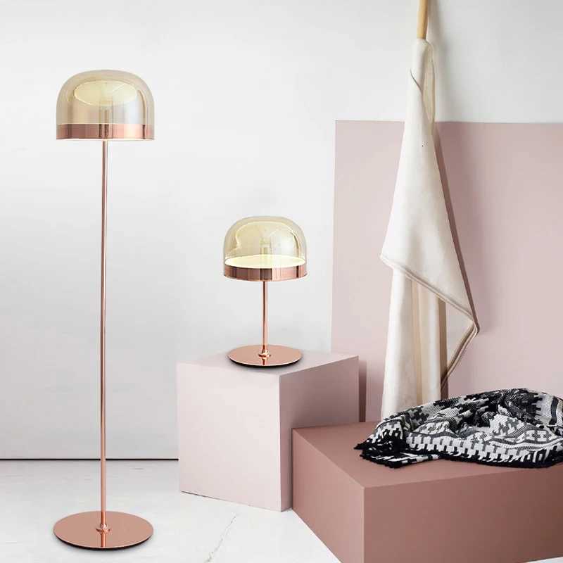 Postmodern Light Glass Floor Lamps For Living Room Designer Model Room Modern Decorative Bedside Table Lamps LED M251119