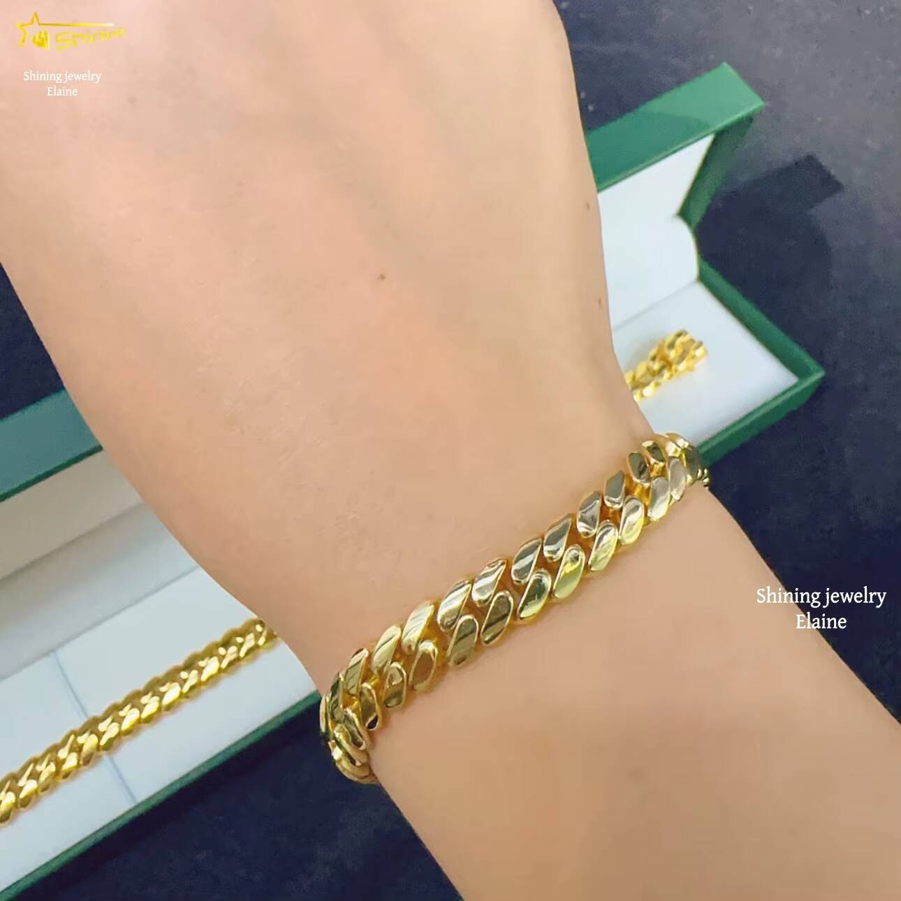 VVS Moissanite Diamond 925 Sterling Silver Iced Out Moissanite Hip Hop Fashion Jewelry Miami 8MM Cuban Link Chain Necklace