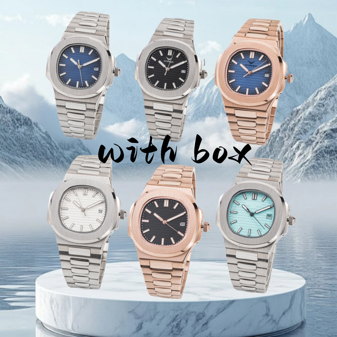 watch mens watches classic style 42mm full stainless steel Swim wristwatches sapphire super luminous montre