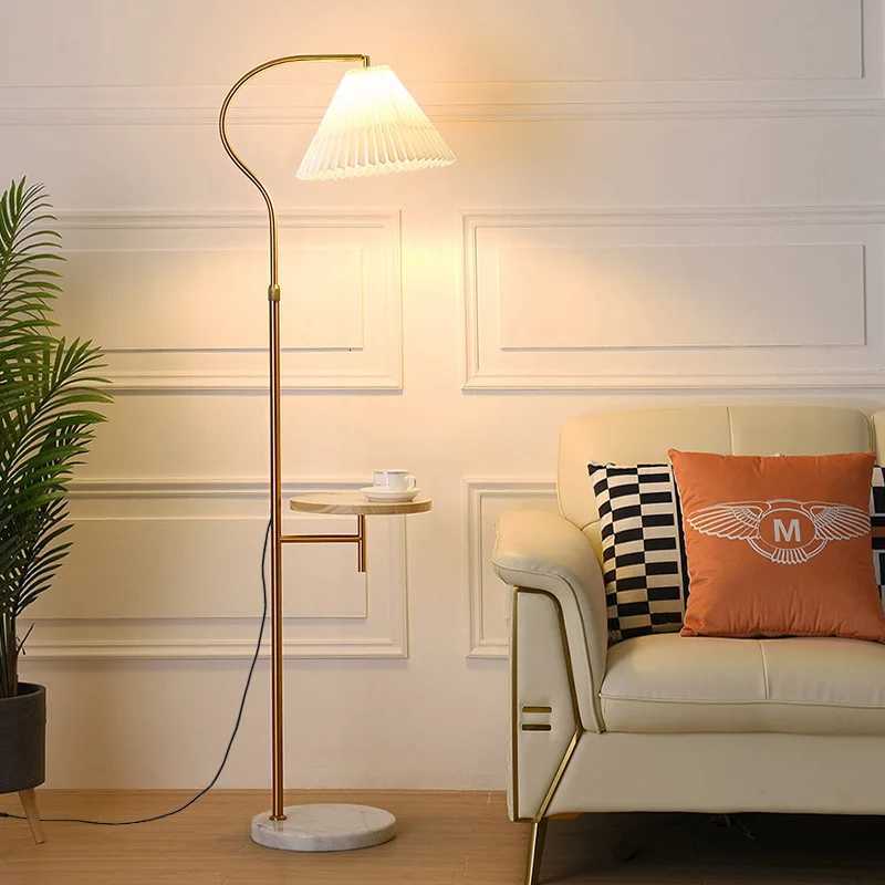 Wireless charging floor lamp Nordic bedroom bedside lamp American light luxury M251119