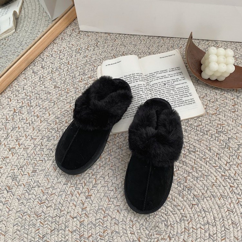 Free shipping designer slippers for womens flat slippers brown Black New fashionable plush home cotton slippers