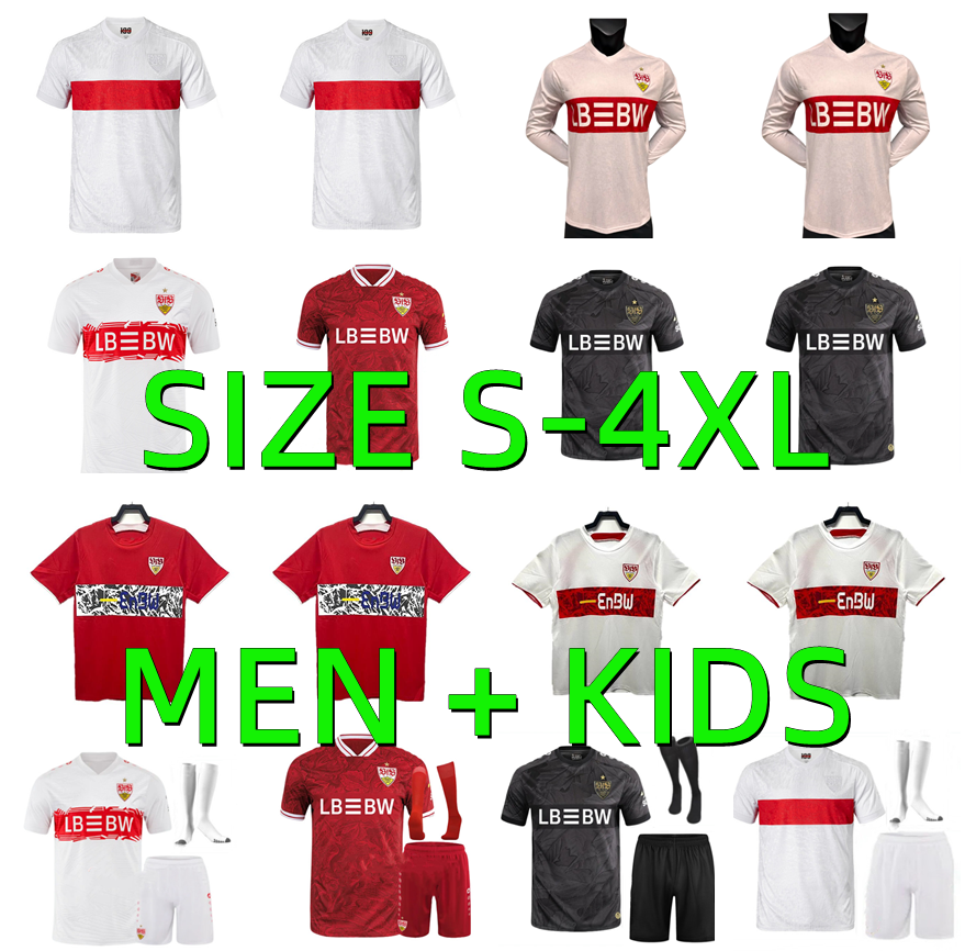 2025 2026 VFB Stuttgarts soccer jerseys 24 25 26 DEMIROVIC MILLOT MITTELSTADT UNDAV FUHRICH LEWELING STILLER KARAZOR VAGNOMAN Men Kids Kits socks football shirts