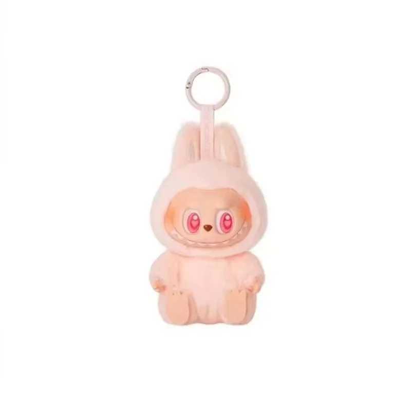 Scannable code 15cm Labubu V2 Monster Labubu Toy Heart Macarone Gift Toy Bag Image Labubu Keychain Uv Anti Counterfeit M250419