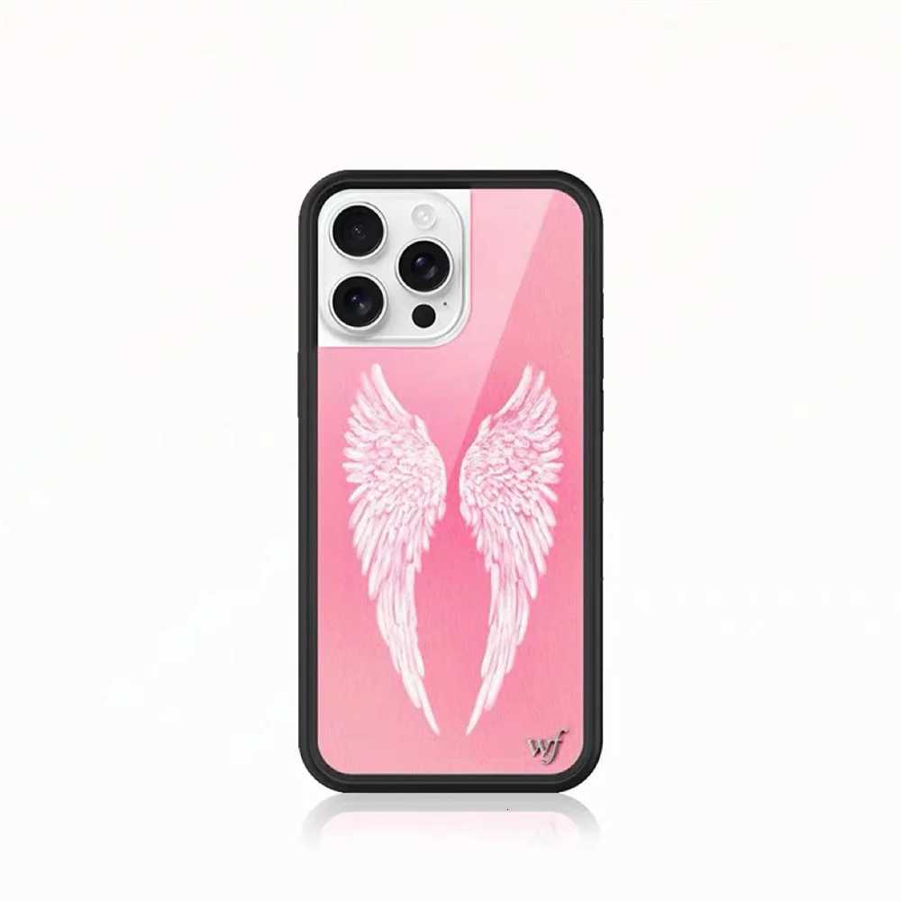 New Wildflower Angel Wing Phone Case for iPhone 17Pro 12 13 14 15 16 Pro Max Plus I Me Call story Rabbit INS Cartoon Cover Y251118