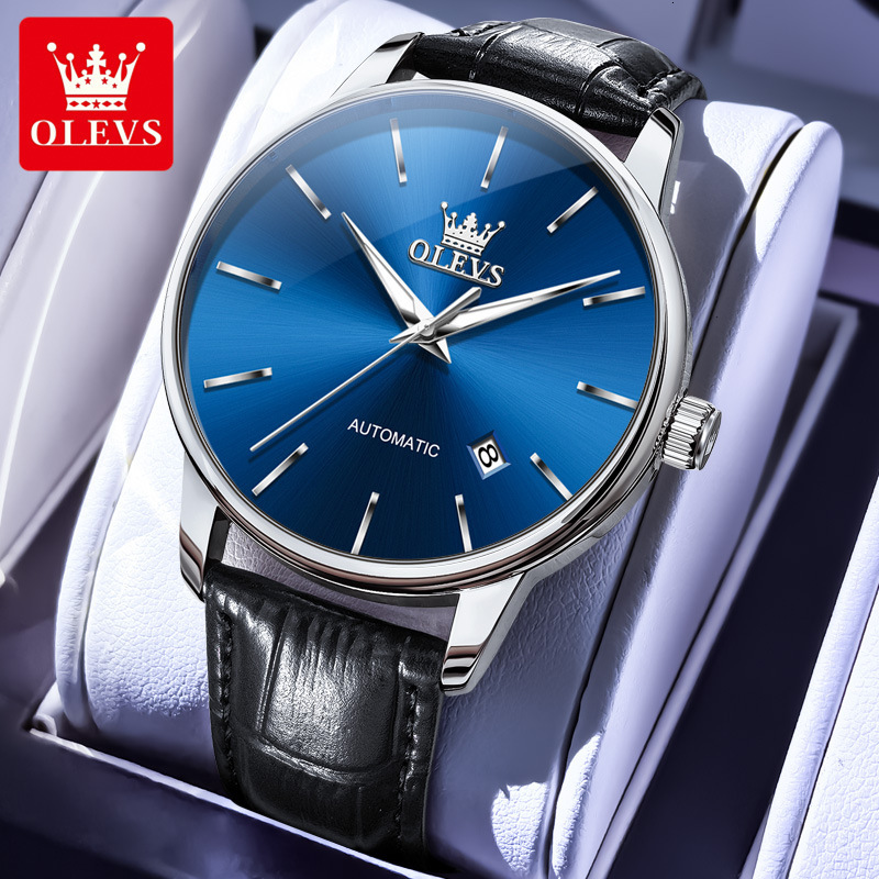 OLEVS Designer Men's Watches Fully Automatic Mechanical Watches Business Luxury Gentleman's Simple Waterproof Watches Men's Watches Fre