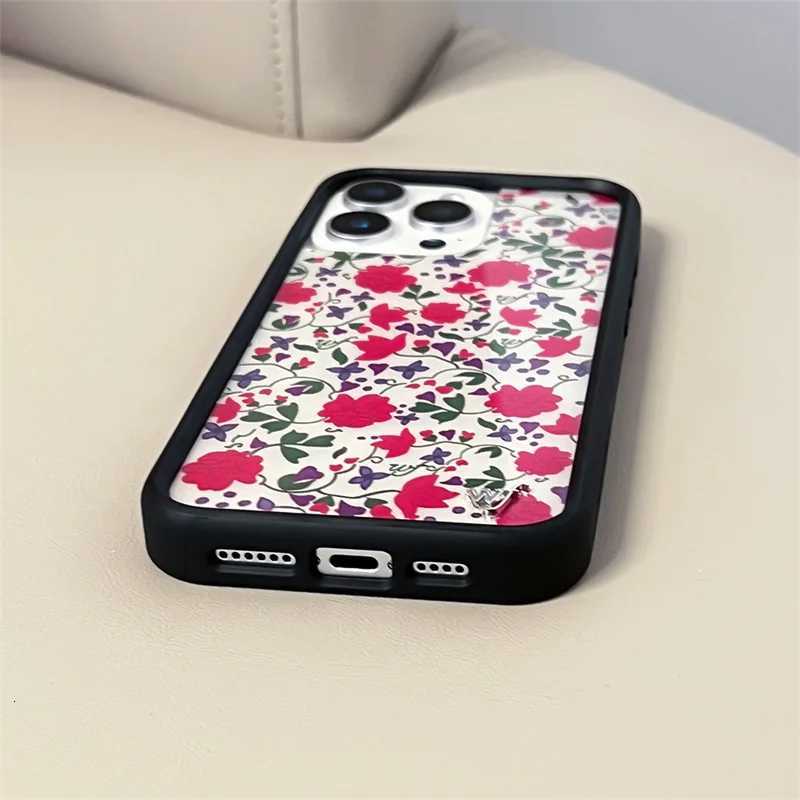 Wildflower Ins Cute Cartoon Phone Case for iPhone 17 16 15 14 13 12 Pro Max Flower Print Brown Luxury WF Shockproof Cover Y251118