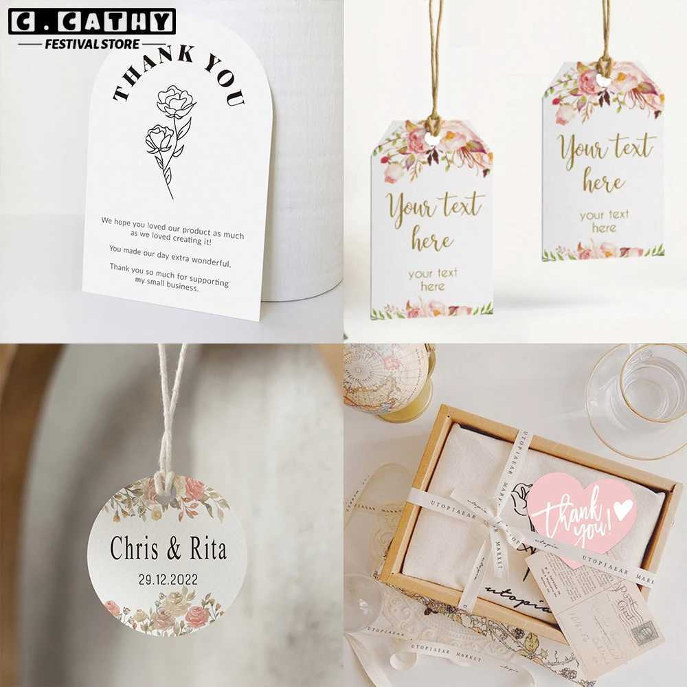 Custom Cards Thank You for Small Business Personalized Wedding Invitation Birthday Greeting Card Postcard Gift Package G251119