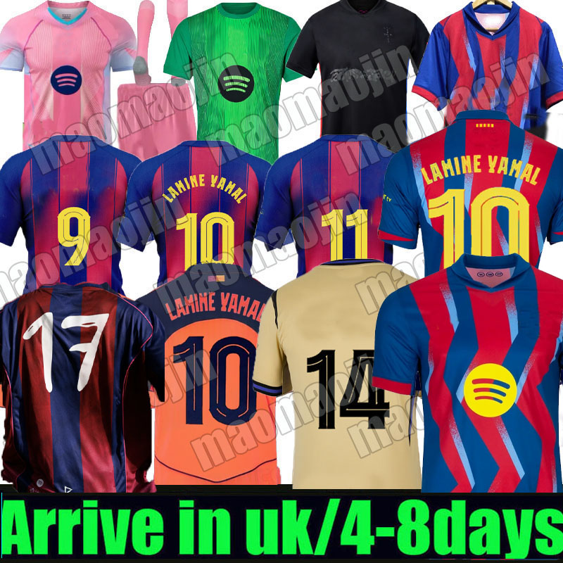 25 26 LAMINE YAMAL Lewandowski RASHFORD soccer jerseyS Ed Sheeran OLMO GAVI Raphinha FERRAN 2025 2026 football shirt kids home away men kids kit fans player 04 05 retro