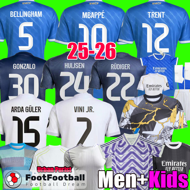 2025 HUIJSEN TRENT GONZALO MBAPPE BELLINGHAM MODRIC VINI JR football shirt soccer jerseys Real ALABA RODRYGO VALVERDE RUDIGER MadriDS 24 25 26 men kids kit Camisetas