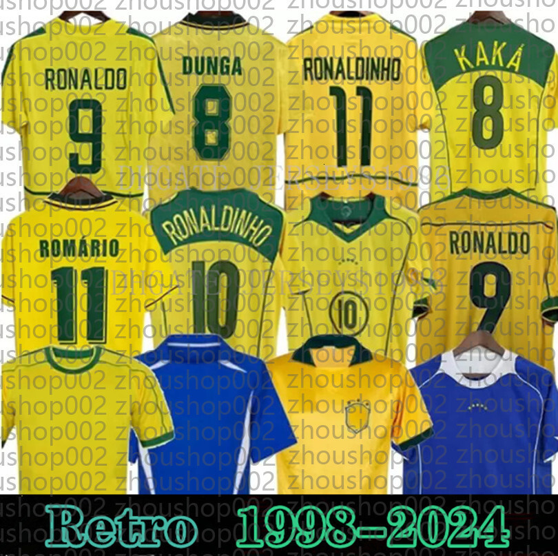 Brazil Soccer Jersey 2002 Retro Style Throwback Shirts Premium Quality Available in Various Sizes