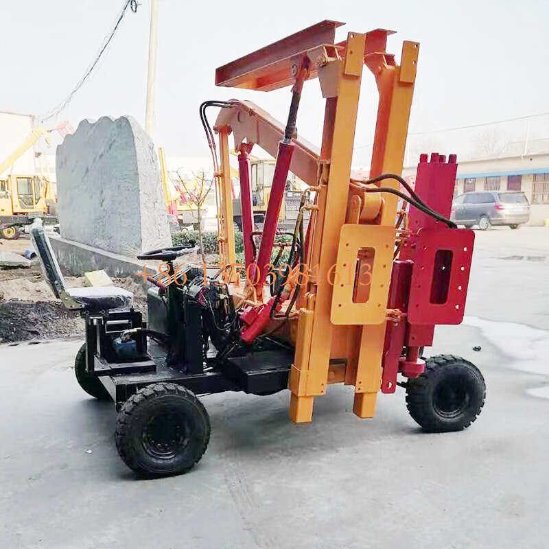 Powerful Guardrail Pile Driver with 500mm Max Pile Diameter