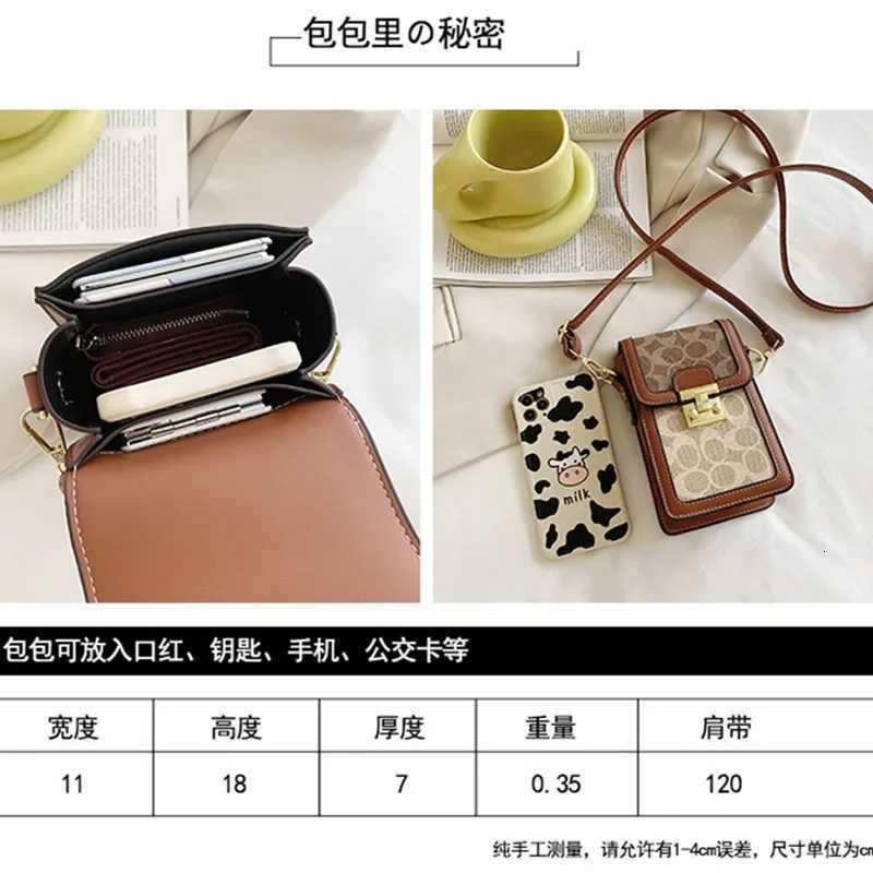 Womens Luxury Shoulder Bag 2025 New Fashionable Color Contrasting Mobile Phone Bag Ins Versatile and Stylish Crossbody BagW251119