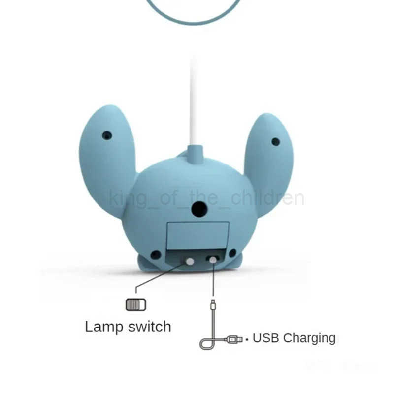 Disney Lilo Stitch Led Desk Lamp With Pencil Sharpener Foldable Light Cute Desk Lamp Usb Recharge Light Gift From Classmates W20250419