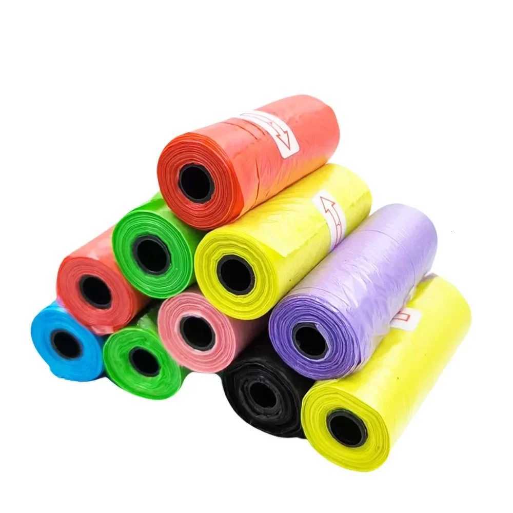 5/10 Rolls Dog Poop Bag Pet Poop Bags Dog Cat Waste Pick Up Clean Bag For Puppy Dogs Random Color Outdoor Pet Supplies C251119