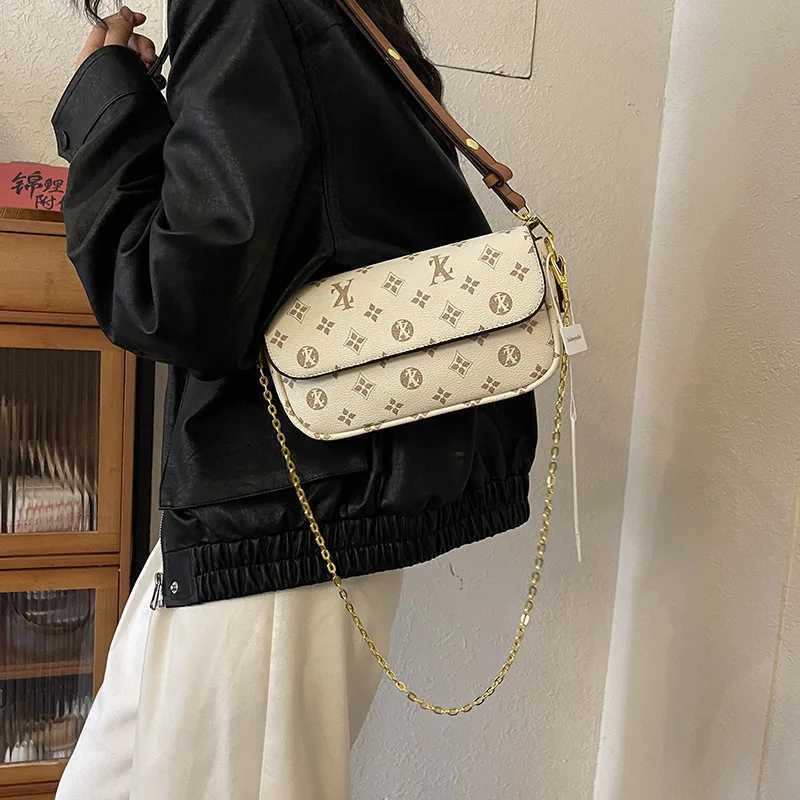 2025 New Retro-Texture Womens Underarm Bag - Fashion Printed Stylish Chain Shoulder/Crossbody Daily Commuter TravelW251119