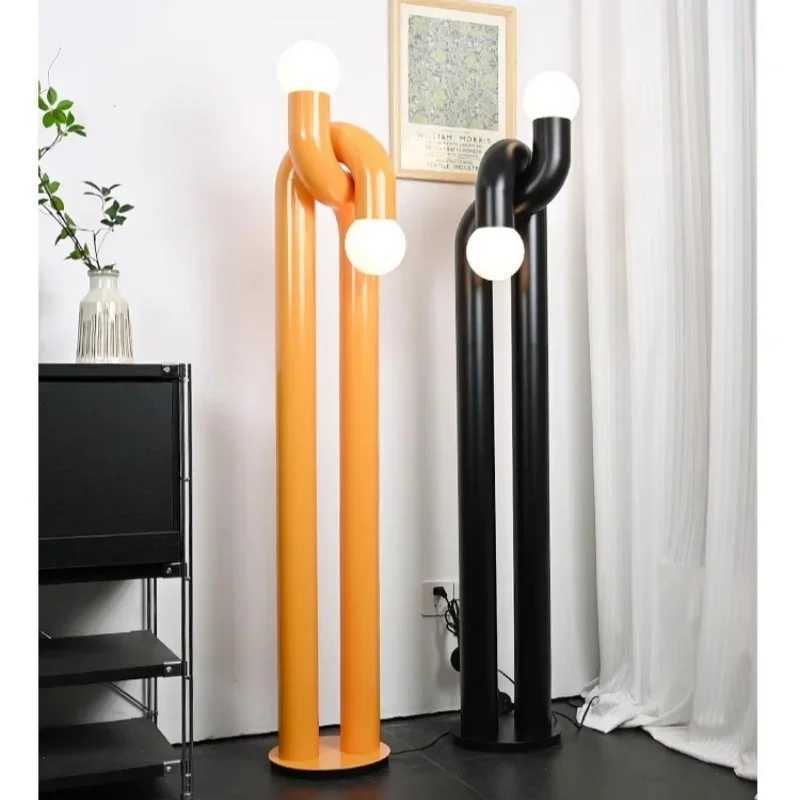 French Designer LED Floor Lamp Modern Living Dining Room Bedroom Study Atmosphere Vertical Light Home Decor Lighting M251119