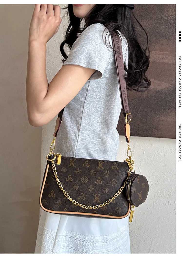 New Retro Chain Underarm Bag Womens Niche High-value Shoulder Bag Simple and Foreign Versatile CommuteW251119