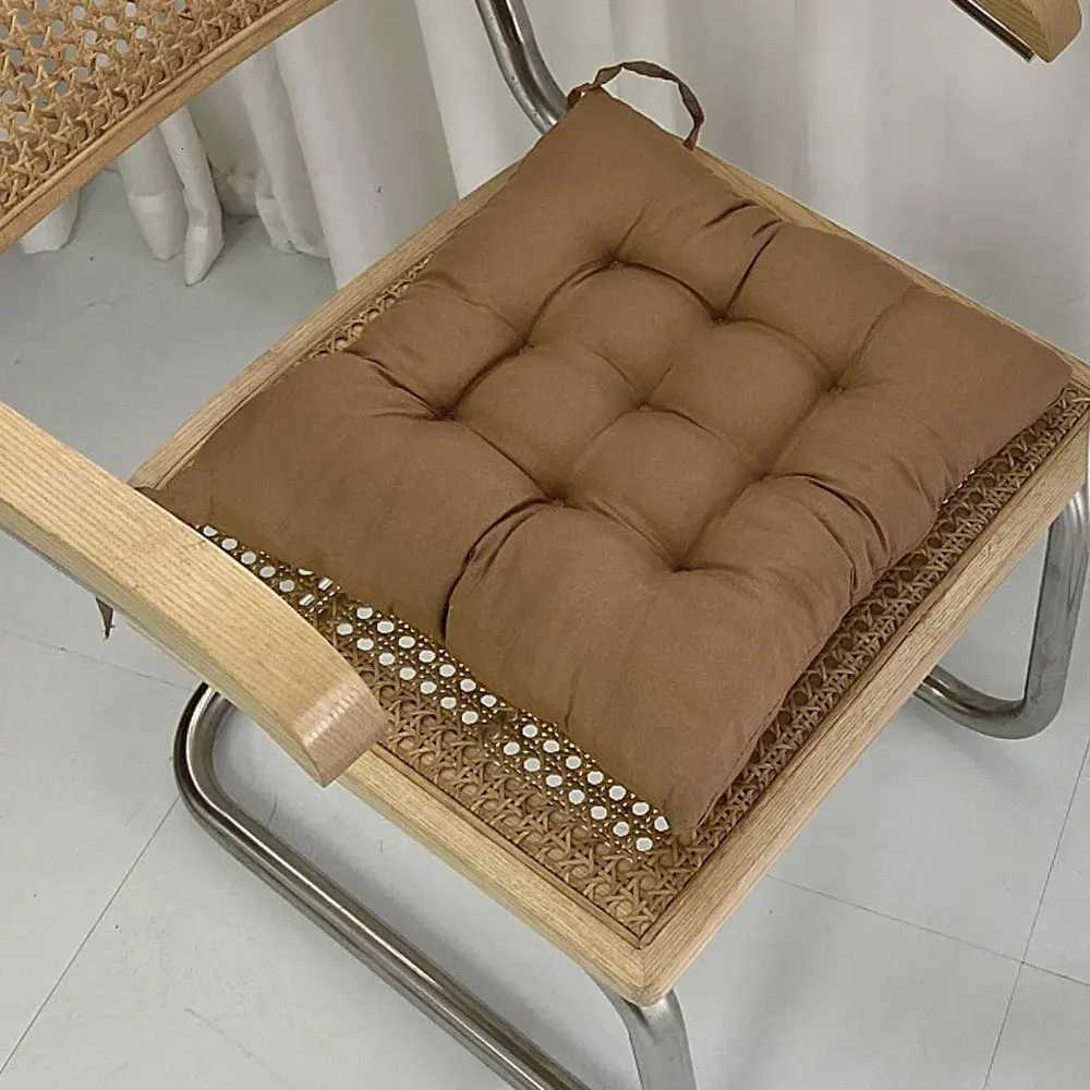 Linen Cushion Pearl Cotton Square Stool Backrest Home Office Computer Chair Protective Mat Seat Pad Buttocks Chair MatM251119