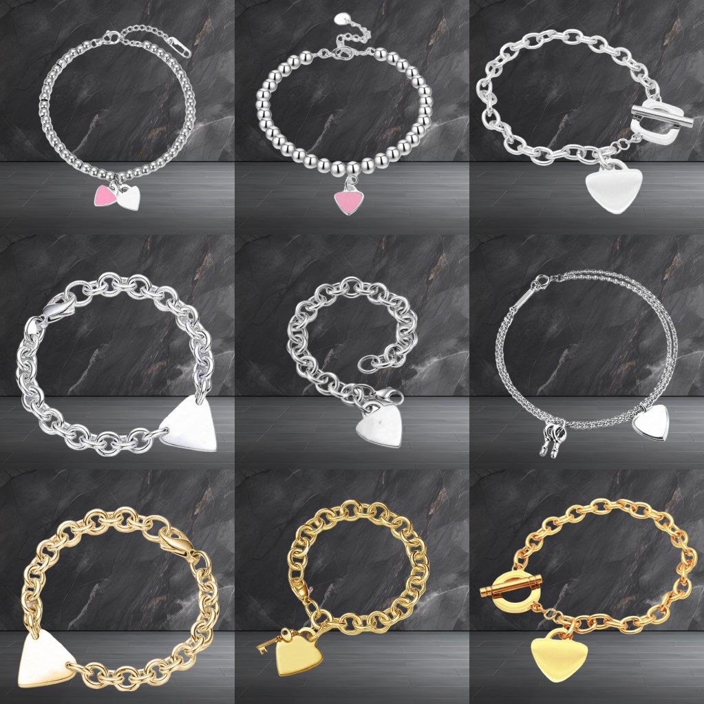 heart bracelet 925 sterling silver jewelry designer bracelets gothic sterling silver 925 double heart charm key arrow bracelet designer womens bracelete zl195