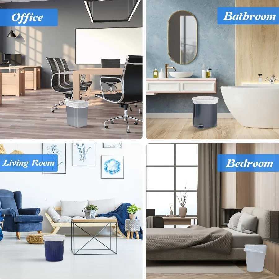 Small Trash Bags 4 Gallon 105 Count Small Garbage Bags for Bedroom Office Kitchen Trash Can Mini Trash Bags for Wastebasket Bin C251119