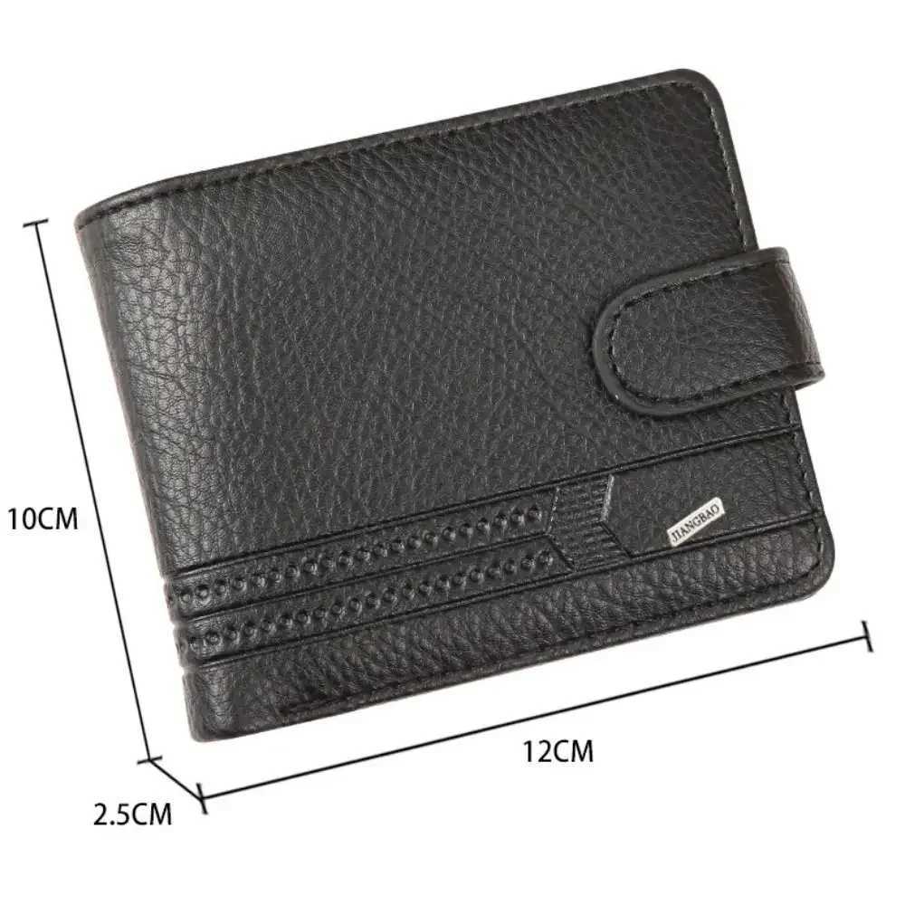 Men Wallets Leather Zipper Purse Man Slim Card Horders Quality Male Short Multi-card Wallet Coin Pocket PurseT251119