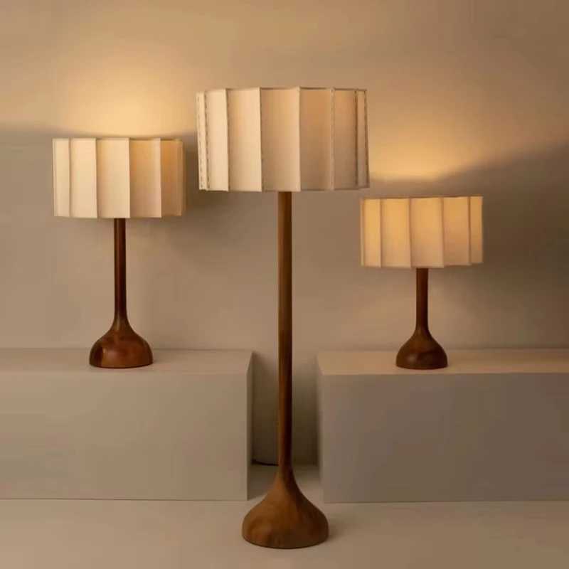 Wabi Sabi Floor Lamp Minimalist Solid Wood Lamp Living Room Lamp Bedroom Sofa Lamp Bedside Art Decoration Desk Lamp LED Light M251119