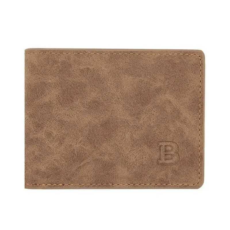 Men Short Wallet with Zipper Coin Pocket Fashion Soft Leather Men Horizontal Slim Money Purses Multifunctional Small WalletsT251119