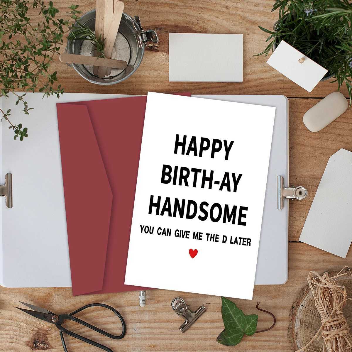 1PC Funny For FriendHappy For Husband FriendsRude Birthday Card For MenPersonalised G251119