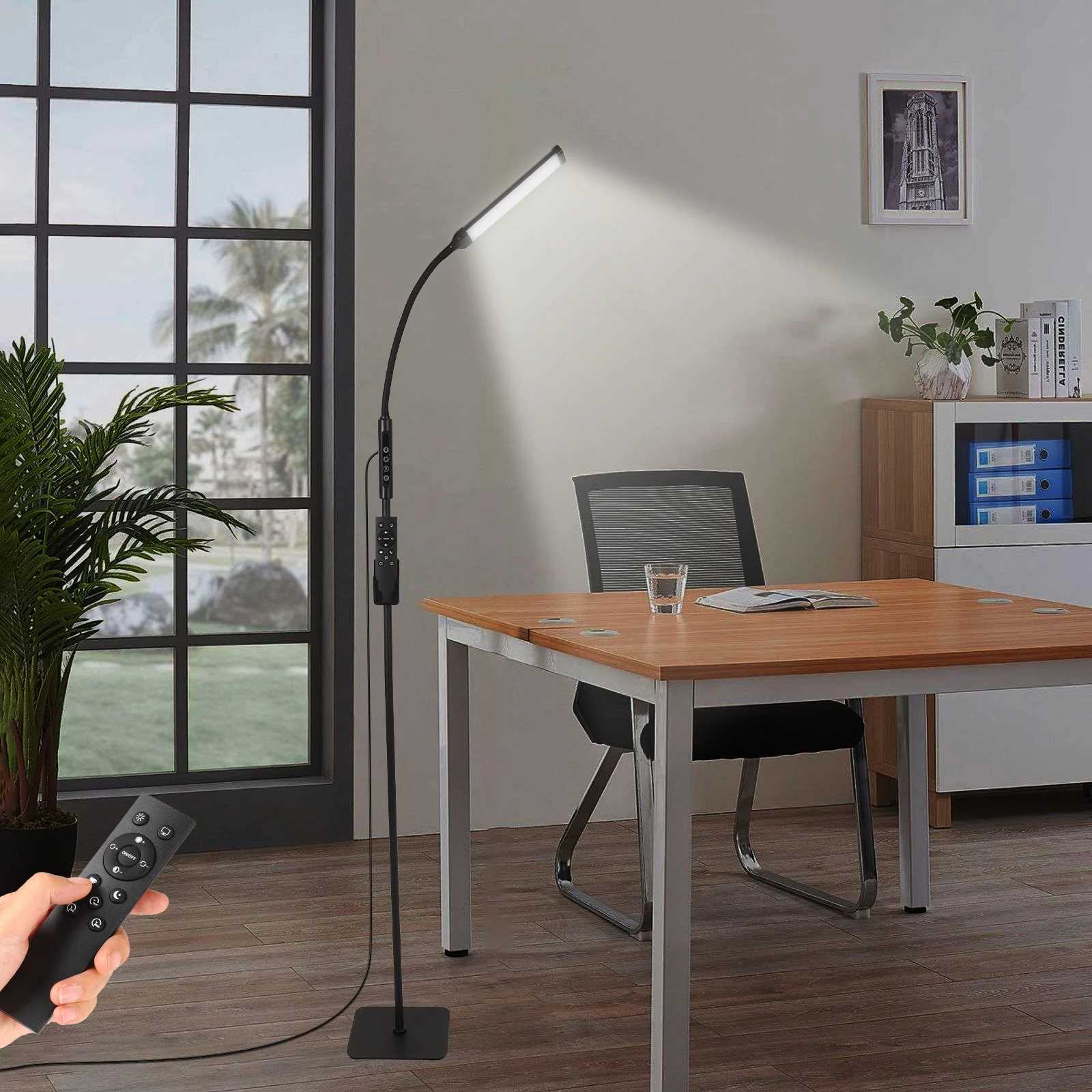 Tall Floor Lamp Regular/Touch Model-With Remote Control Adjustable Height Brightness 3 Color Modes M251119