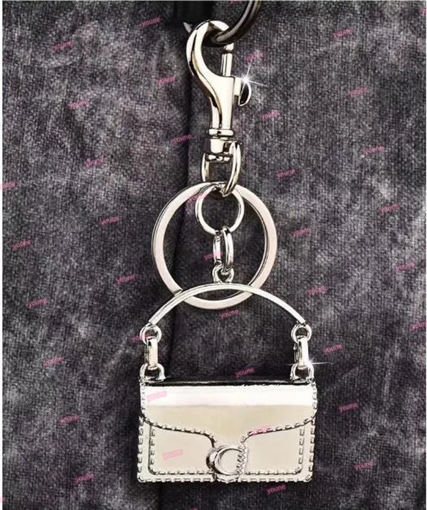 Bag Charm Co ch luxury keychain for Women Tabby bag charms Keychains fruit cherry Classic Pendant chain Fashion Key Rings sweet Style key chain Lanyards